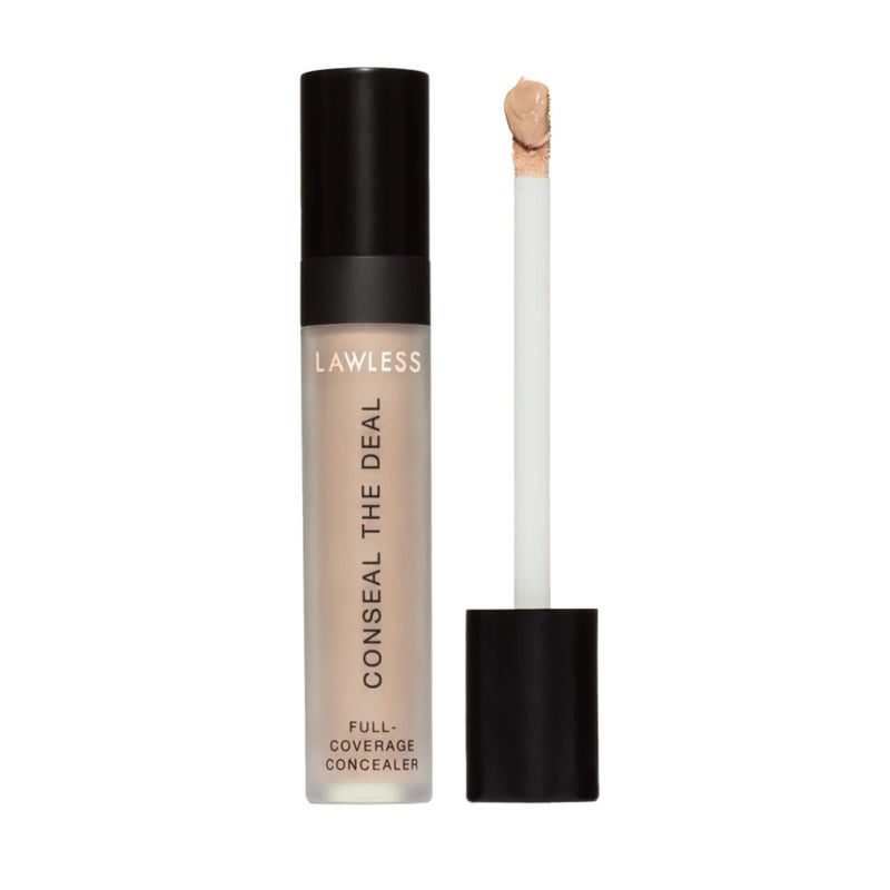 LAWLESS Conseal The Deal Lightweight Longwear Everyday Concealer  Linen  with Antioxidants and Caffeine to Reduce Dark Circles and Puffiness LongWearing and SelfSetting SiliconeFree  5 ml